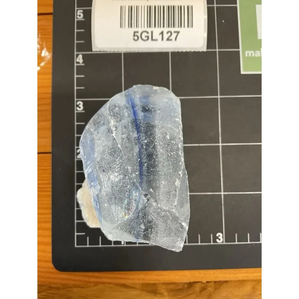 Opalescent Cobalt Swirl Art Glass Cullet Glowing Manganese Slag‎ Glass #5GL127